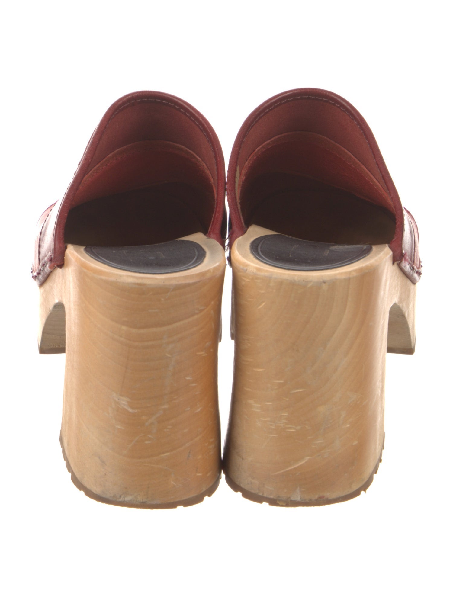 Swedish Hasbeens Leather Mules